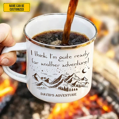 Ready For Another Adventure - Personalized Outdoors Enamel Mug