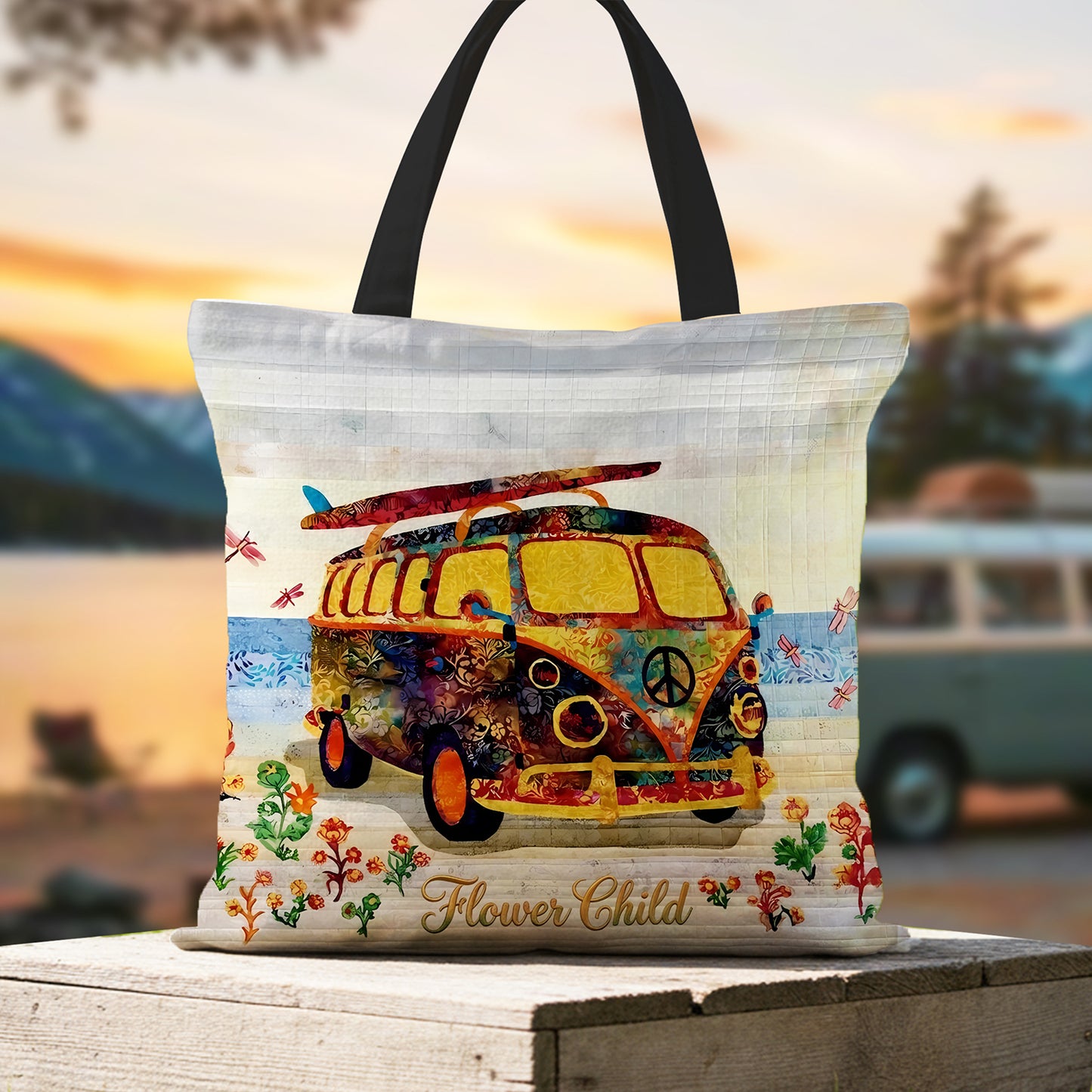 Flower Child - Hippie Tote Bag