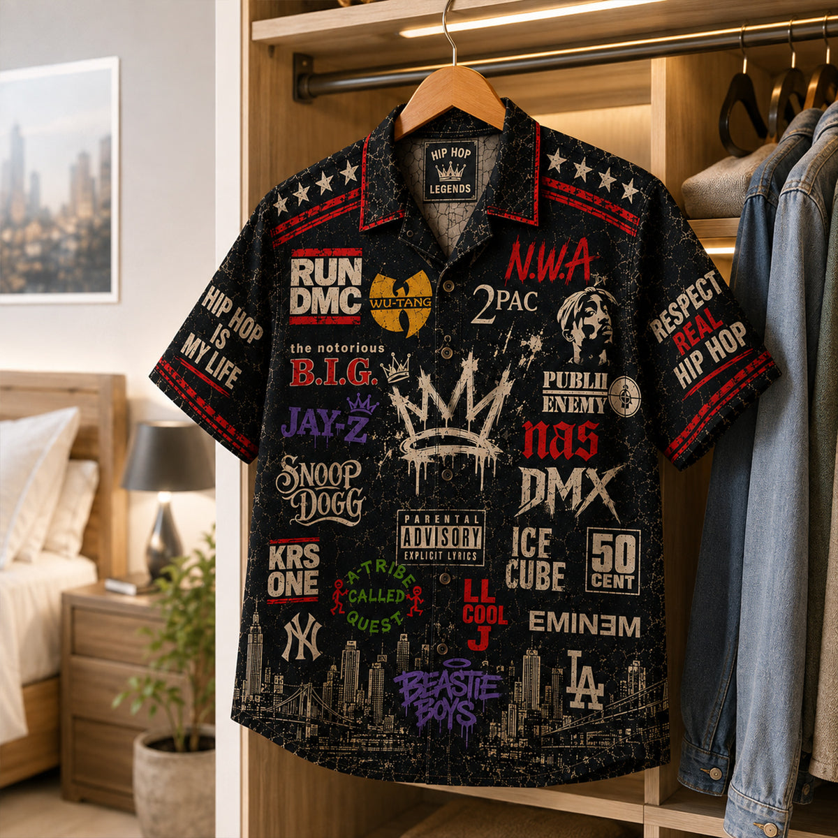 Hip Hop Legends Hawaiian Shirt - Vintage Music Fan Gift