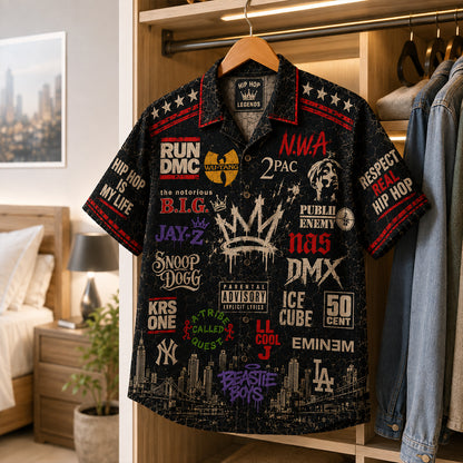 Hip Hop Legends Hawaiian Shirt - Vintage Music Fan Gift