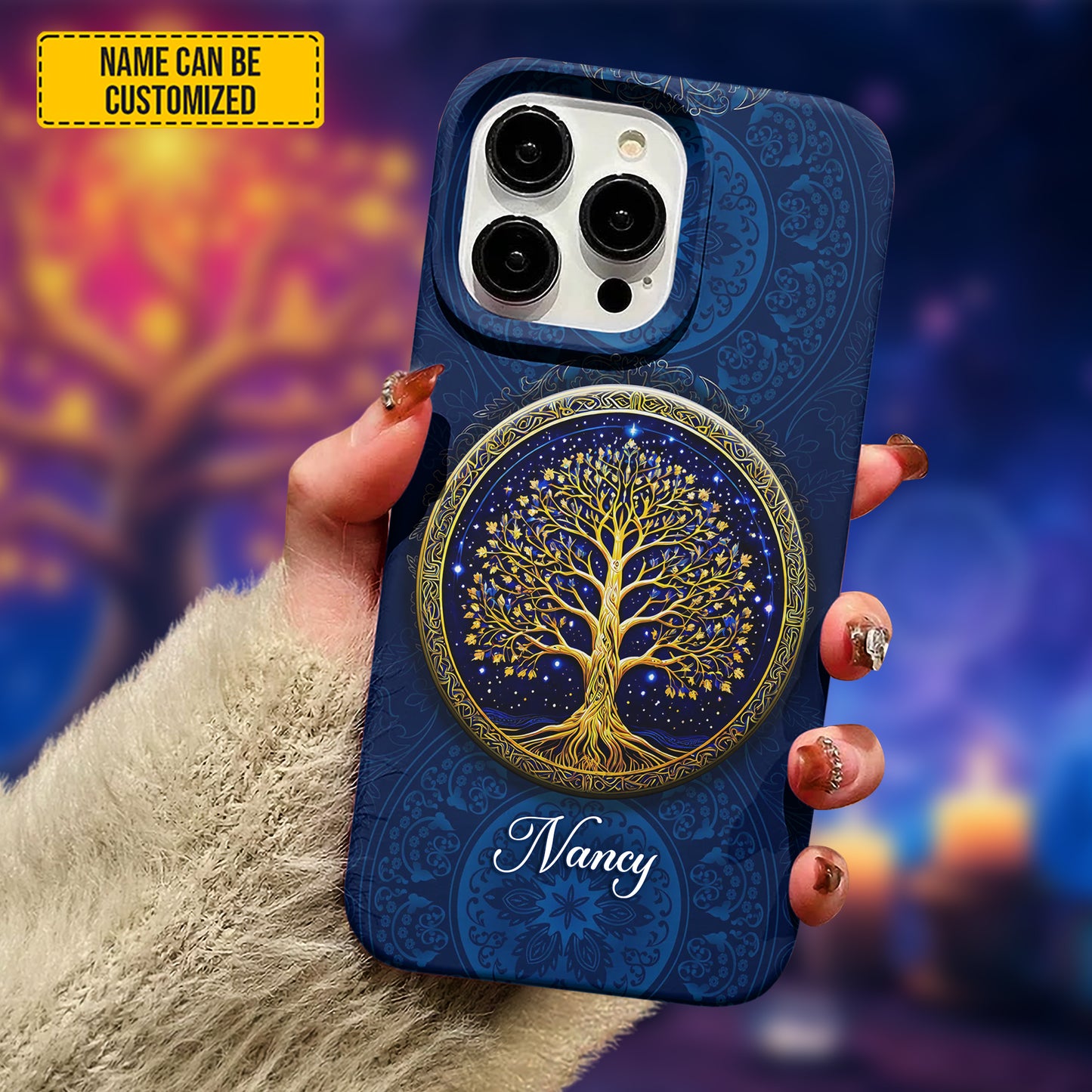Personalized Hippie Tree Of Life Phone Case