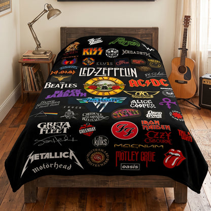 Rock Lovers - Classic Rock Legends Blanket Version 2