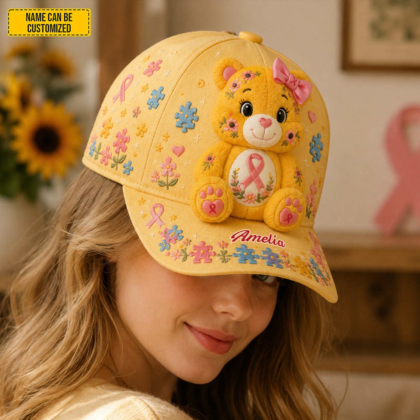 Personalized Cancel Bear Classic Cap