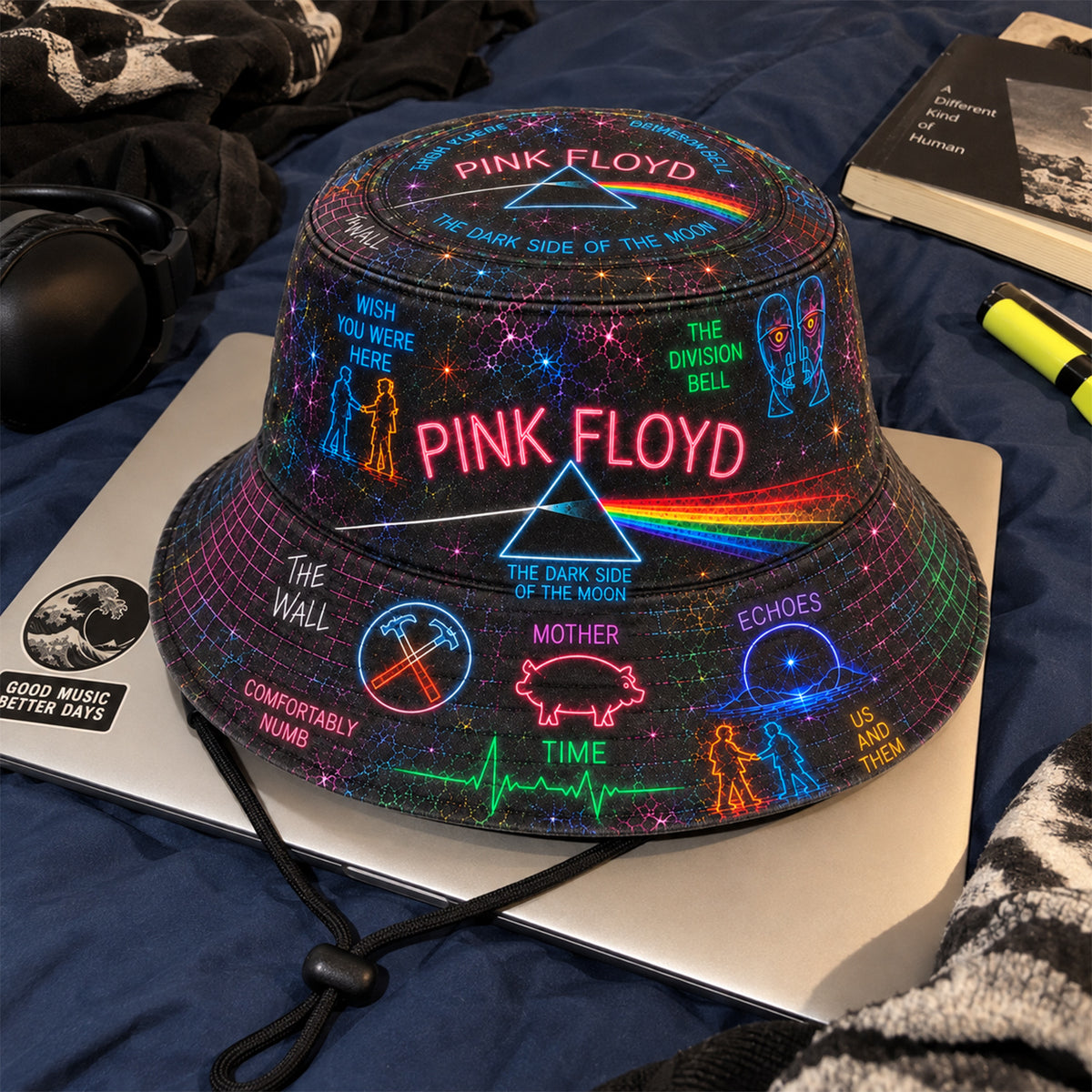 Classic Rock All Over Bucket Hat Version 5