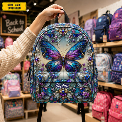 Personalized Butterfly School Backpack - Kids Backpack
