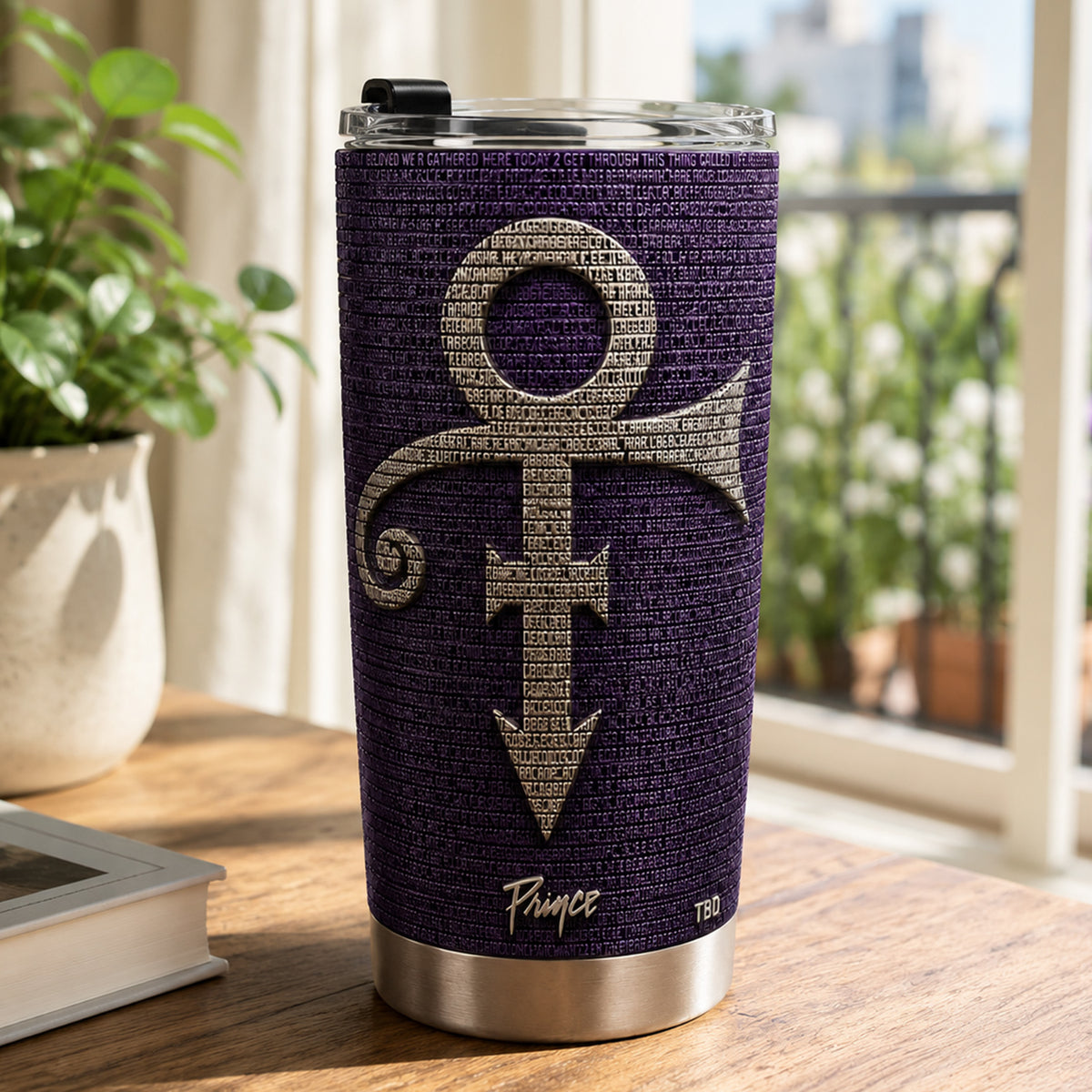 Prince Love Symbol Purple Rain Tumbler – Rock Music Legend Tumbler