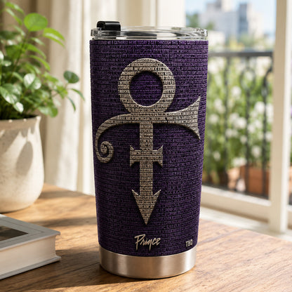 Prince Love Symbol Purple Rain Tumbler – Rock Music Legend Tumbler