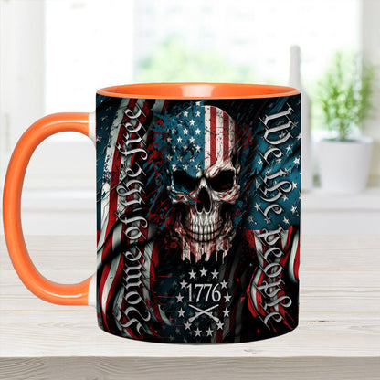 We Are People - Patriotic Skull Accent Mug