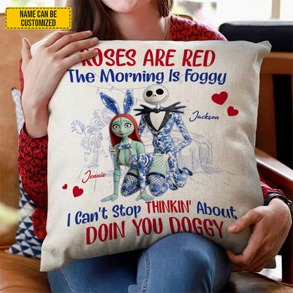 The Morning Is Foggy - Personalized Couple Pillow