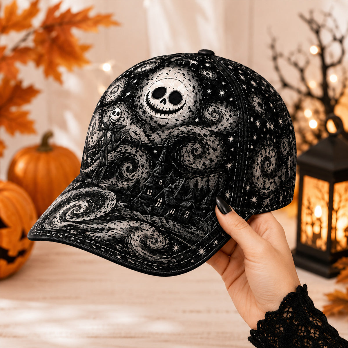 Nightmare Starry Night Hat - Gothic Halloween Classic Cap