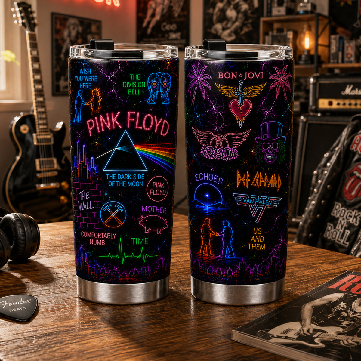 Rock Lovers - Classic Rock Legends Tumbler Version 16