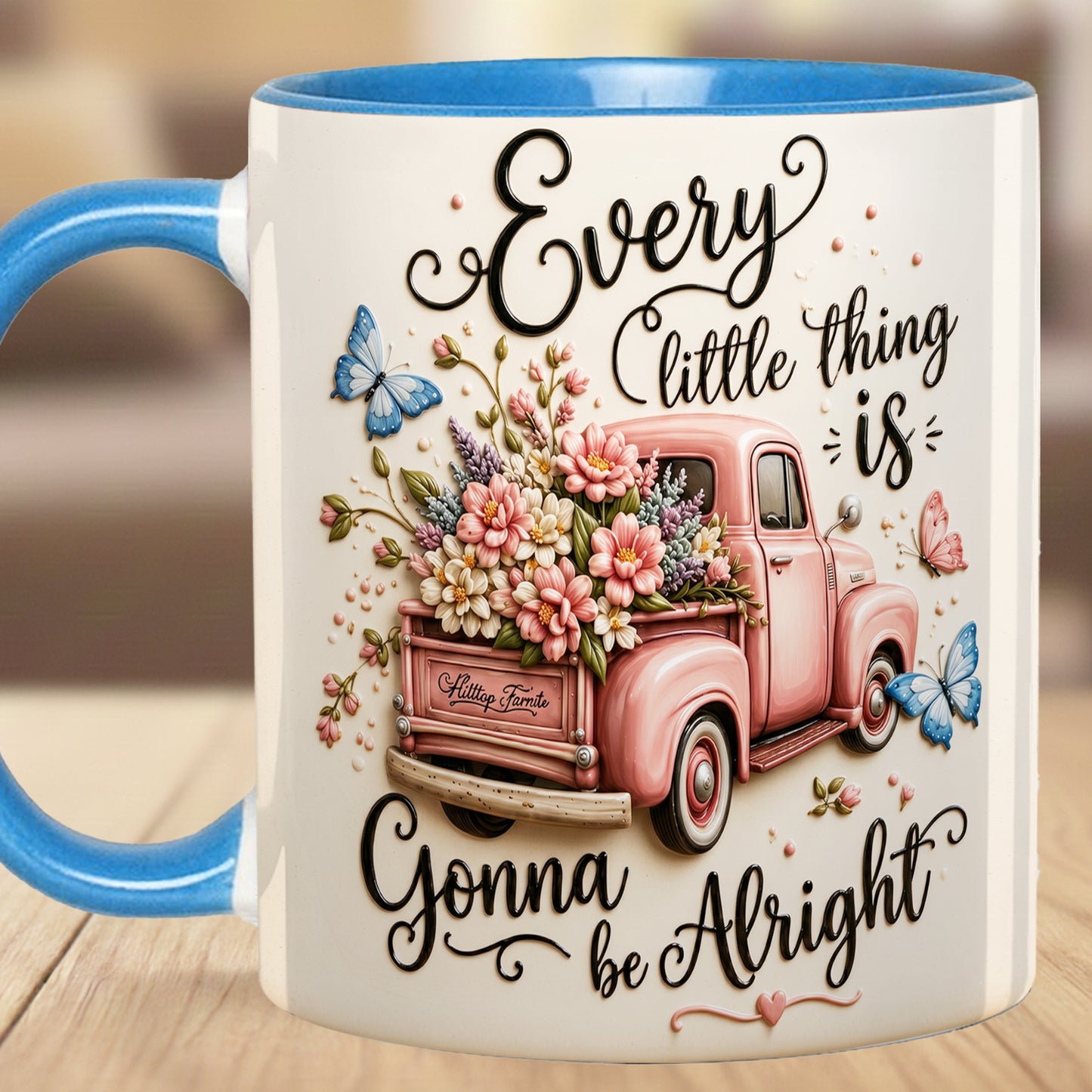 Every Little Thing Is Gonna Be Alright - Truck Accent Mug