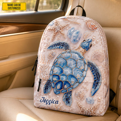 Personalized Sea Turtle - Kids Backpack