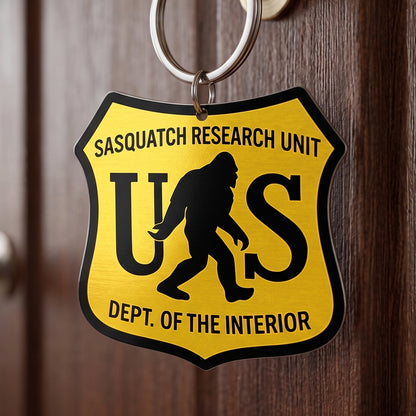 Sasquatch Division Keychain - Gift For Outdoor Lovers