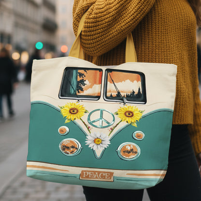 Vintage Hippie Van Tote Bag