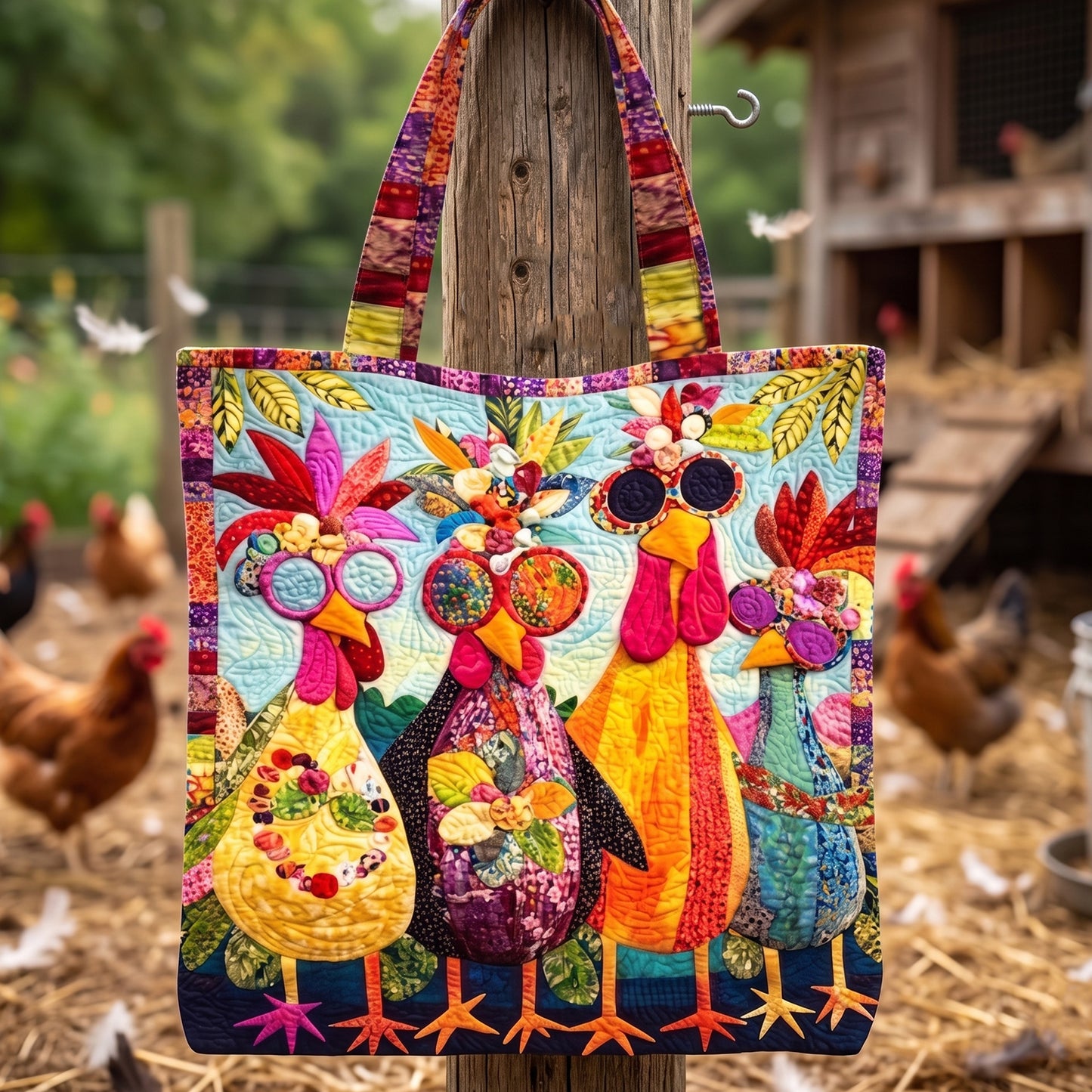 Funny Chicken Tote Bag