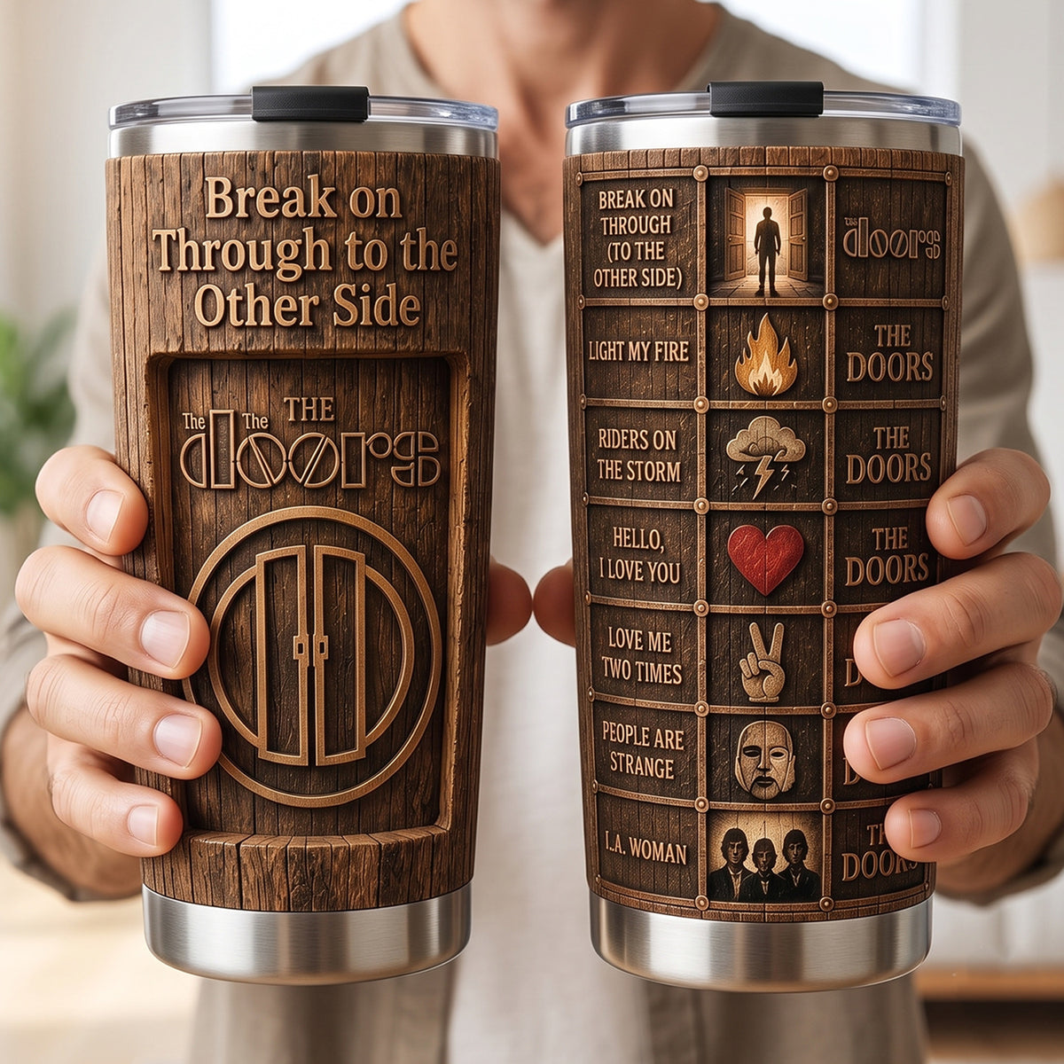 Classic Rock Memories – Vintage The Doors Tumbler Version 18