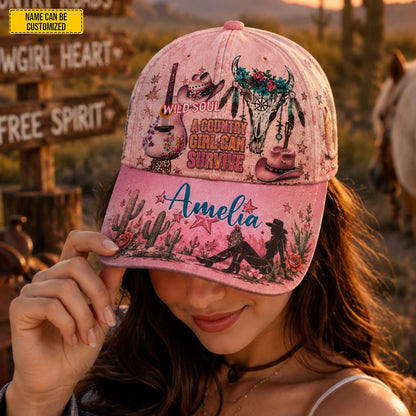 Personalized Wild Soul Country Girl Classic Cap