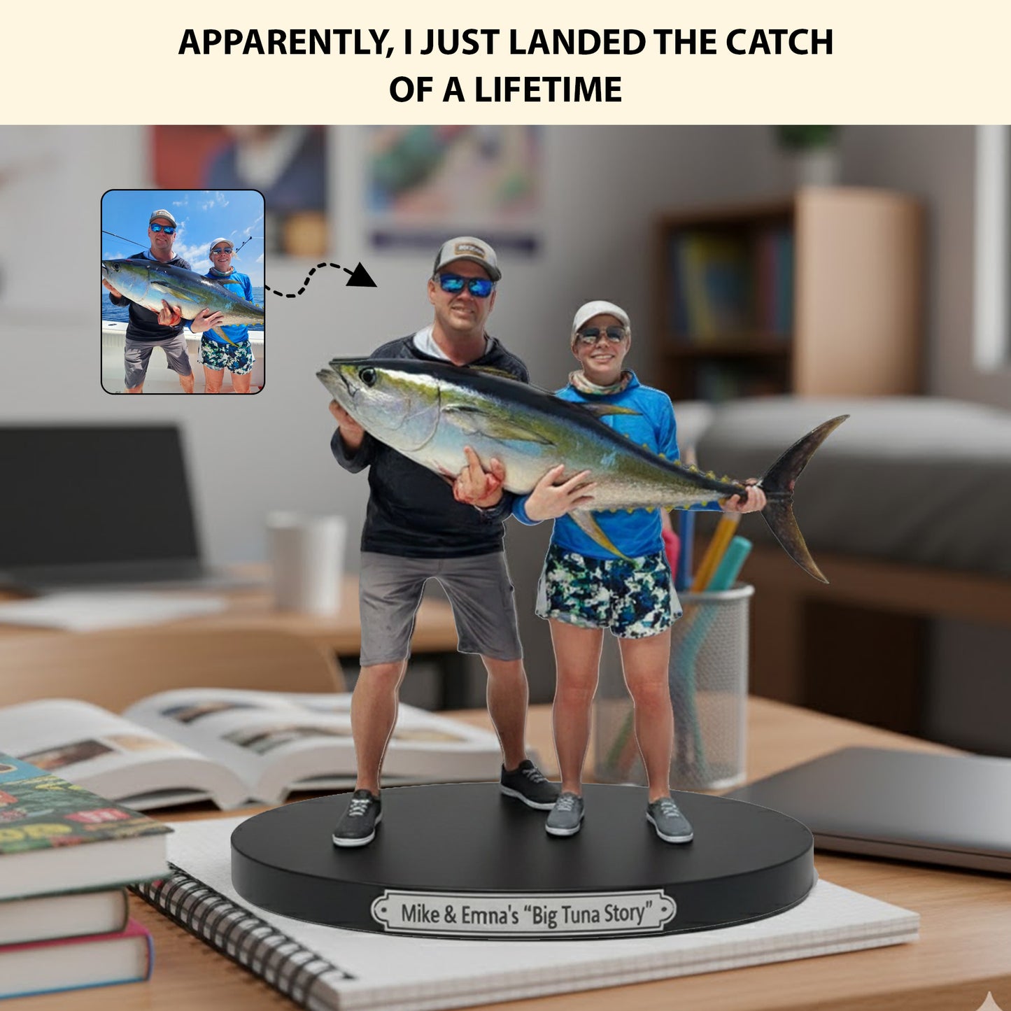 Trophy Fishing Moments – Personalized Photo Acrylic Plaque