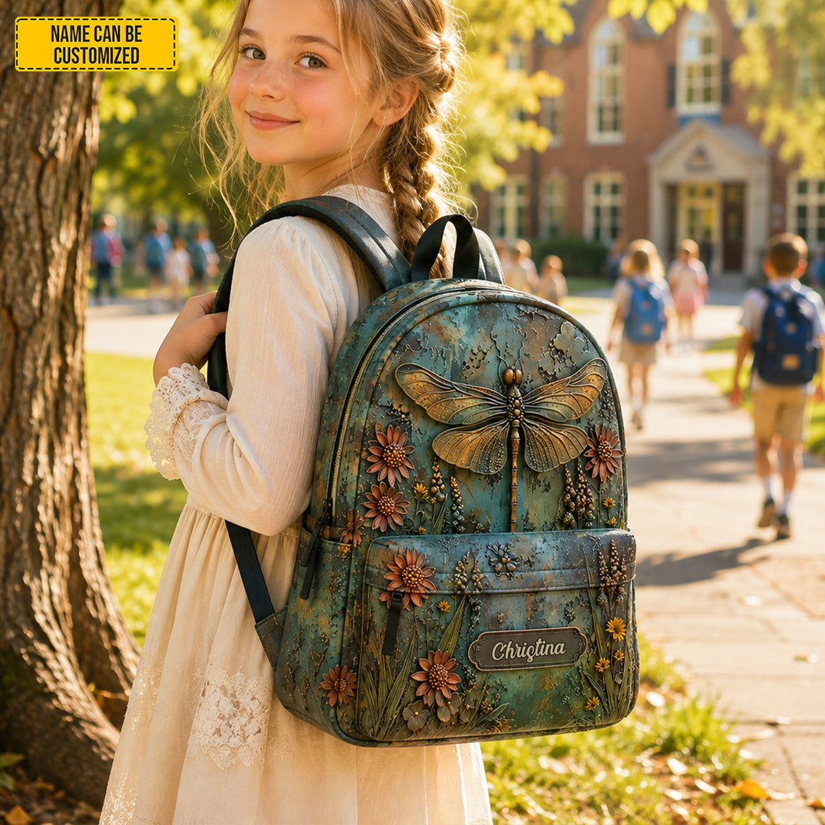 Personalized Dragonfly Backpack - Kids Backpack