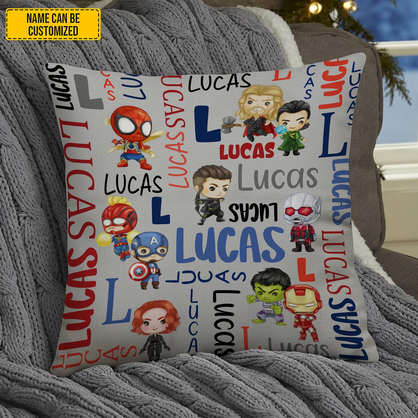 Dream Big, Little Hero – Personalized Kids Pillow