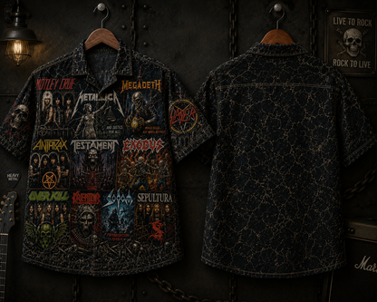 Thrash Heavy Metal Hawaiian Shirt - Vintage Music Fan Gift