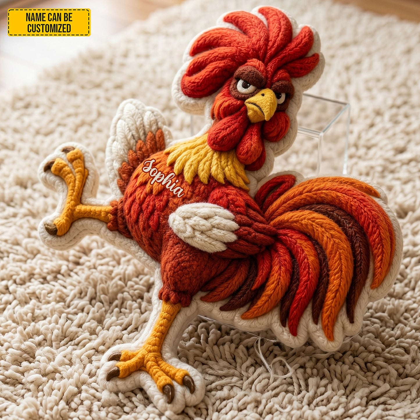 Funny Chicken - Personalized Chicken Shaped Pillow