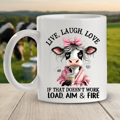 Live, Laugh, Love Animal Funny - Personalized Funny Mug