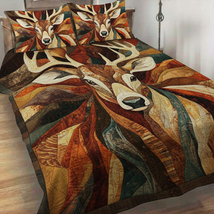 Premium Deer Quilt Bedding Set