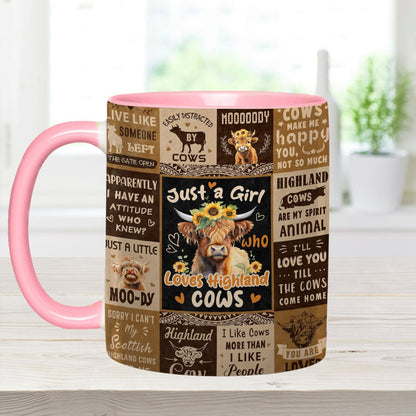 Love Cows - Adorable Cow Collage Accent Mug