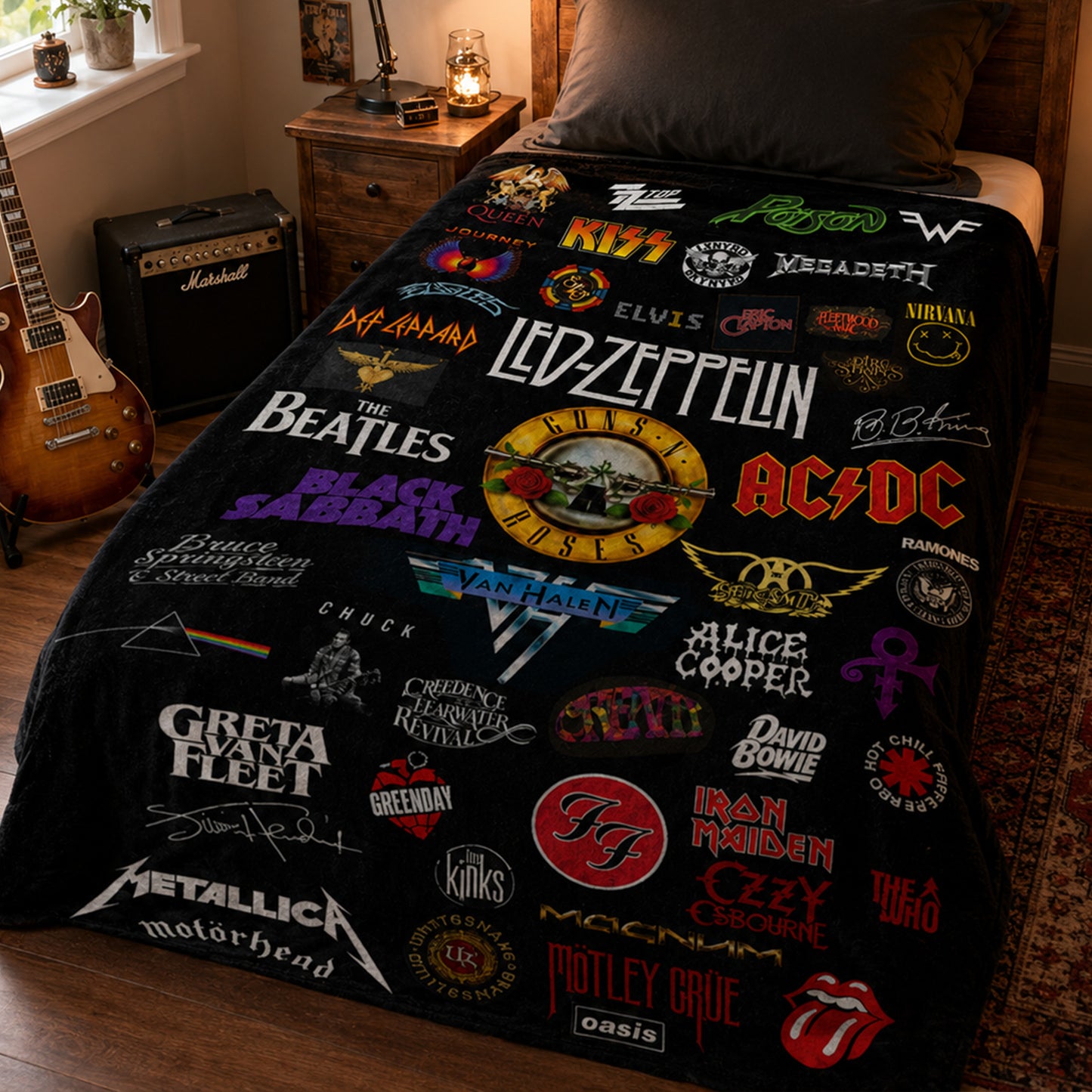 Rock Lovers - Classic Rock Legends Blanket Version 2