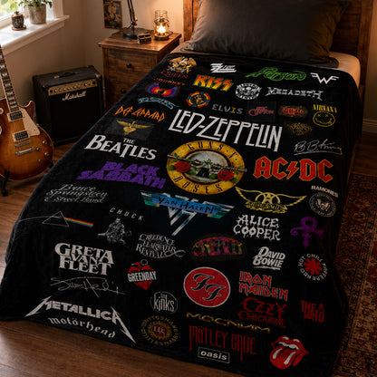 Rock Lovers - Classic Rock Legends Blanket Version 2
