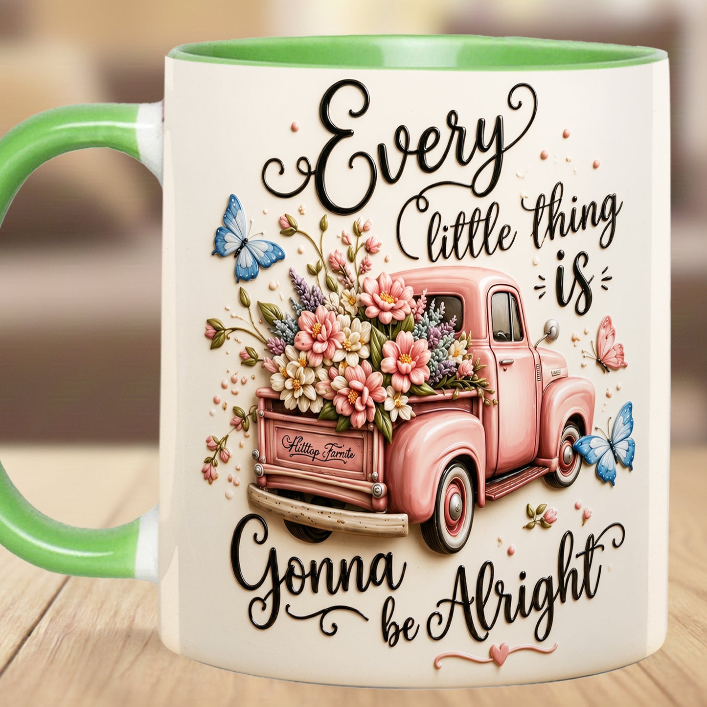Every Little Thing Is Gonna Be Alright - Truck Accent Mug