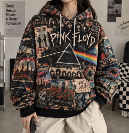 Pink Floyd Album Legacy All Over Print Hoodie