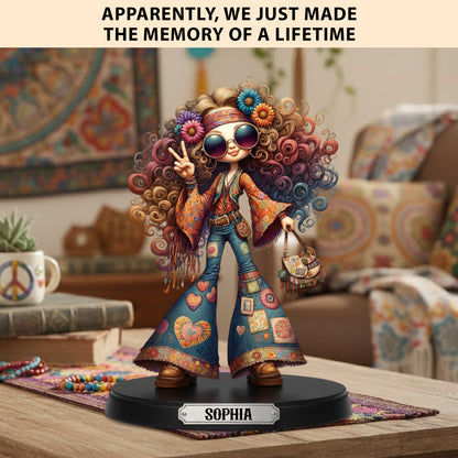 Peace & Love – Personalized Hippie Acrylic Plaque