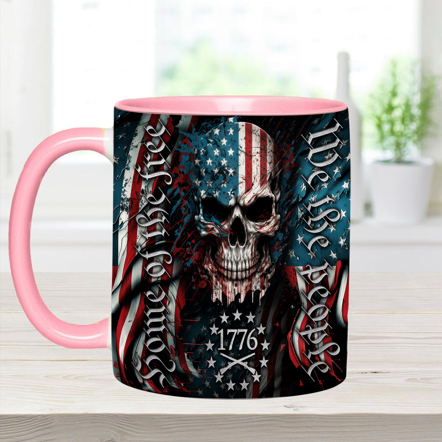 We Are People - Patriotic Skull Accent Mug
