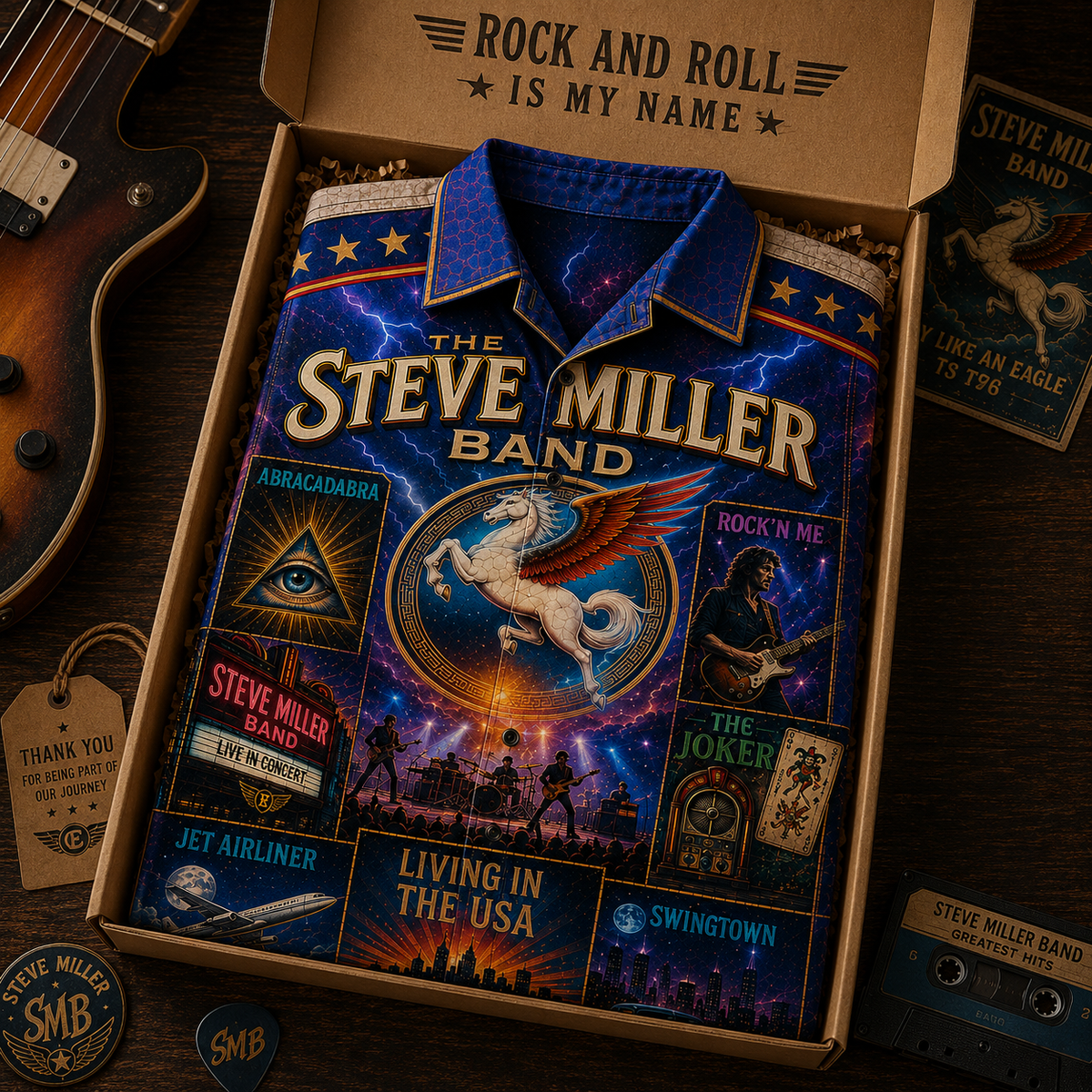 Steve Miller Band Hawaiian Shirt - Vintage Music Fan Gift