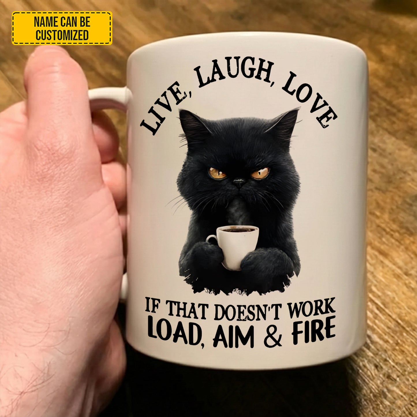 Live, Laugh, Love Animal Funny - Personalized Funny Mug