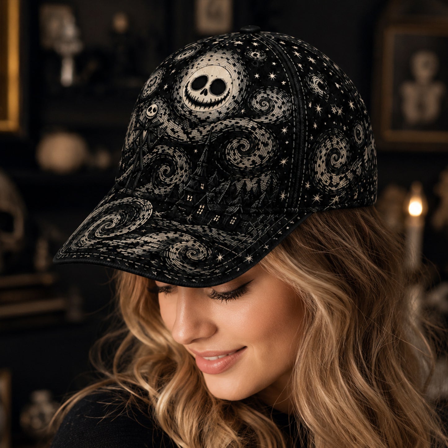 Nightmare Starry Night Hat - Gothic Halloween Classic Cap