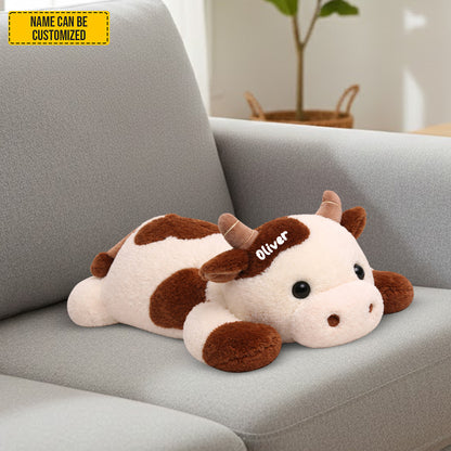 Cute Highland Cow - Personalized Cozy Highland Cow Shaped Pillow