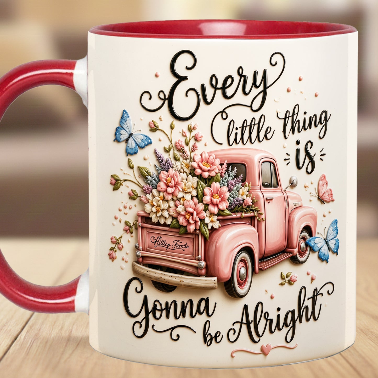 Every Little Thing Is Gonna Be Alright - Truck Accent Mug