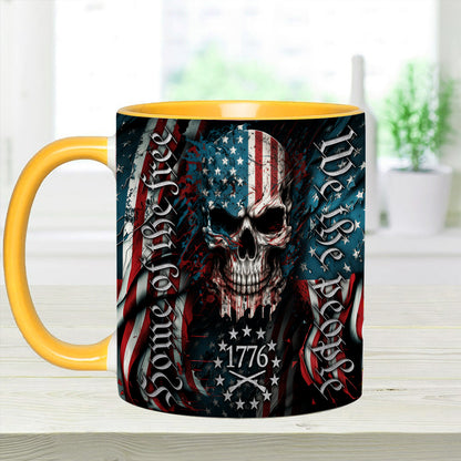 We Are People - Patriotic Skull Accent Mug
