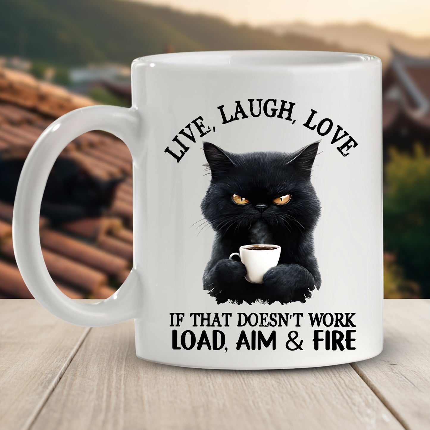 Live, Laugh, Love Animal Funny - Personalized Funny Mug