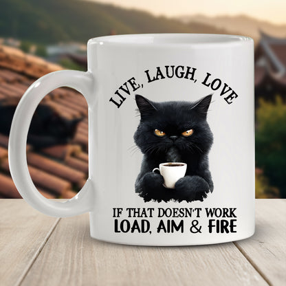 Live, Laugh, Love Animal Funny - Personalized Funny Mug