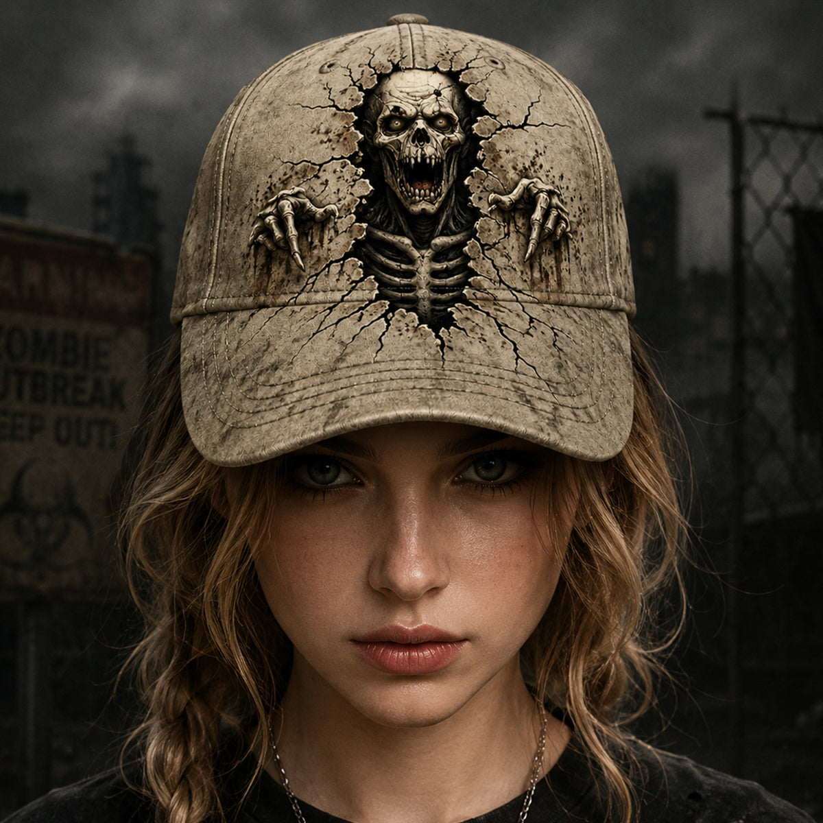 Zombie Outbreak – Vintage Horror Classic Cap