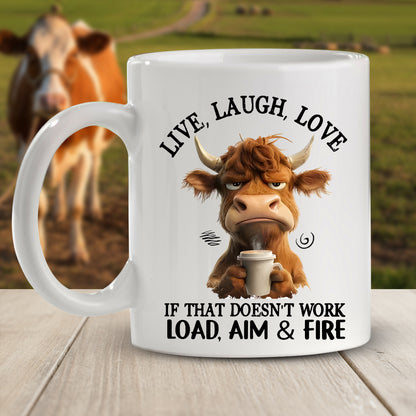 Live, Laugh, Love Animal Funny - Personalized Funny Mug