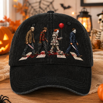 Horror Legends Abbey Road Hat – Classic Slasher Icons Halloween Gift