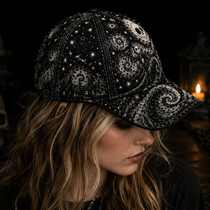 Nightmare Starry Night Hat - Gothic Halloween Classic Cap