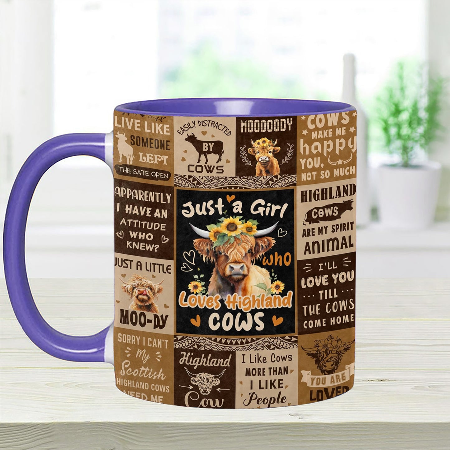 Love Cows - Adorable Cow Collage Accent Mug