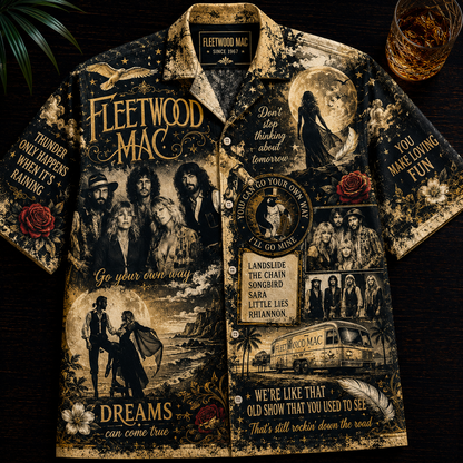 Fleetwood Mac Hawaiian Shirt - Vintage Music Fan Gift 2